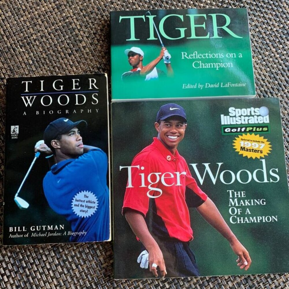 3 books about Tiger Woods: The Making of a Champion by sports illustrated Golf